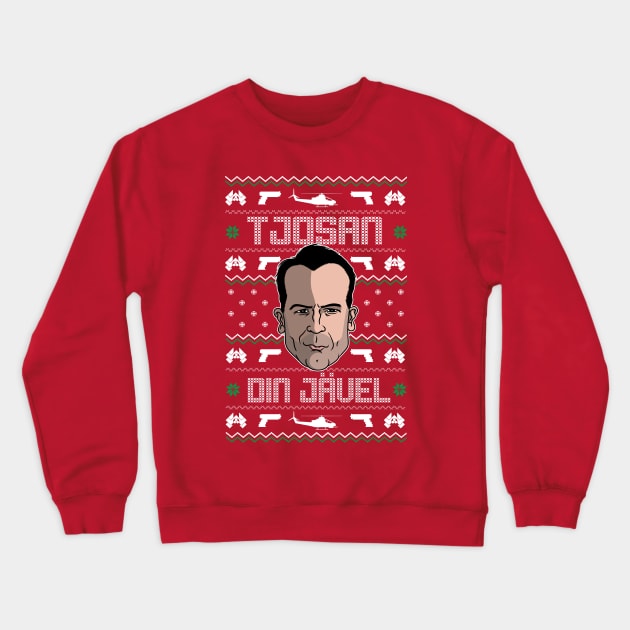 Tjosan din jävel Crewneck Sweatshirt by kickpunch